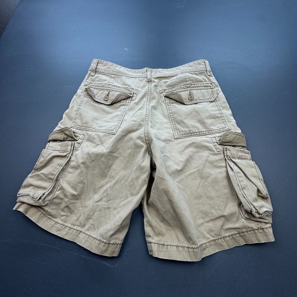 Levi's Signature Cargo Shorts Men's 32 Khaki Cotton Utility Pockets Outdoor Work - Picture 10 of 11